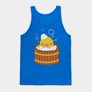 Duck bubble bath time Tank Top